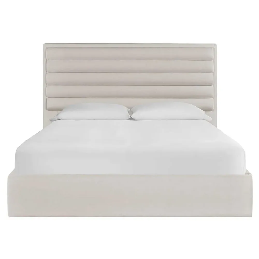 Tristan Queen Size Tufted Bed - Off White image