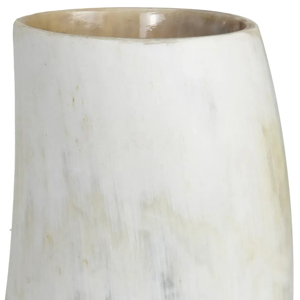 Troy Large Decorative Table Vase - Natural, Horn