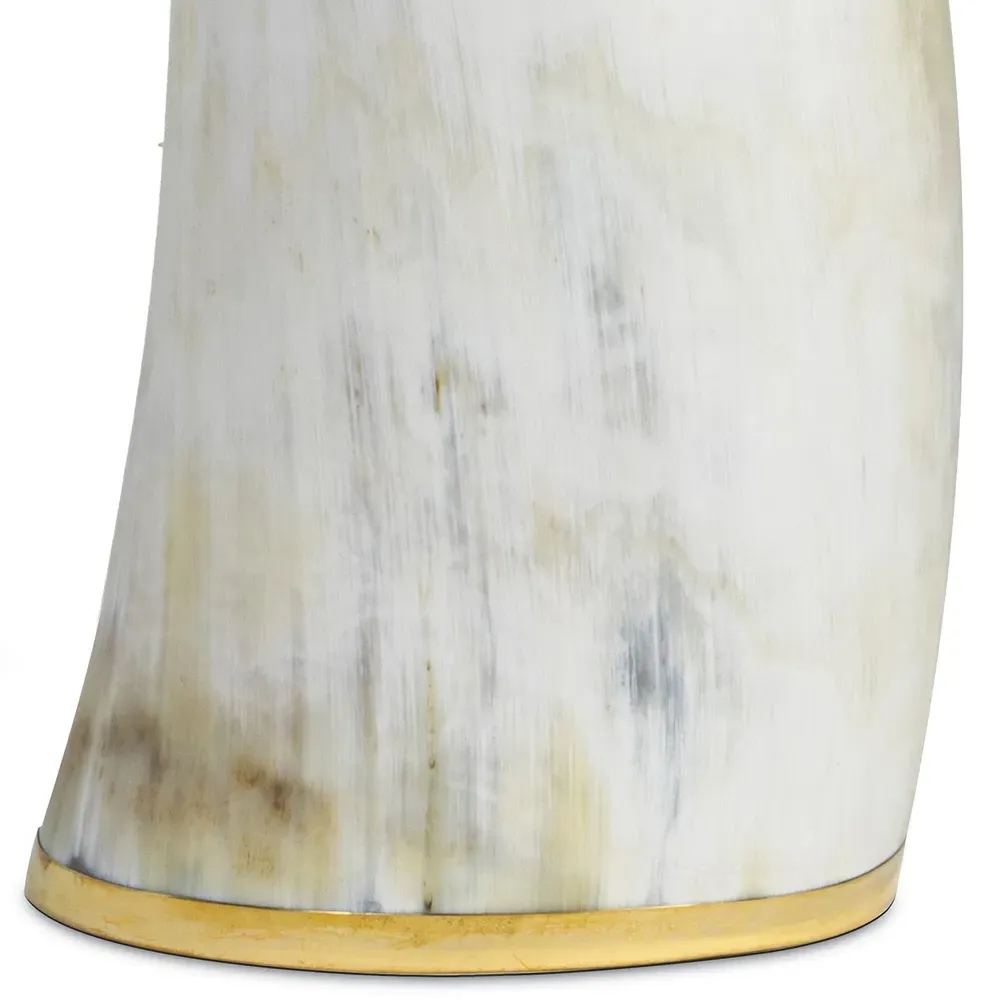 Troy Large Decorative Table Vase - Natural, Horn