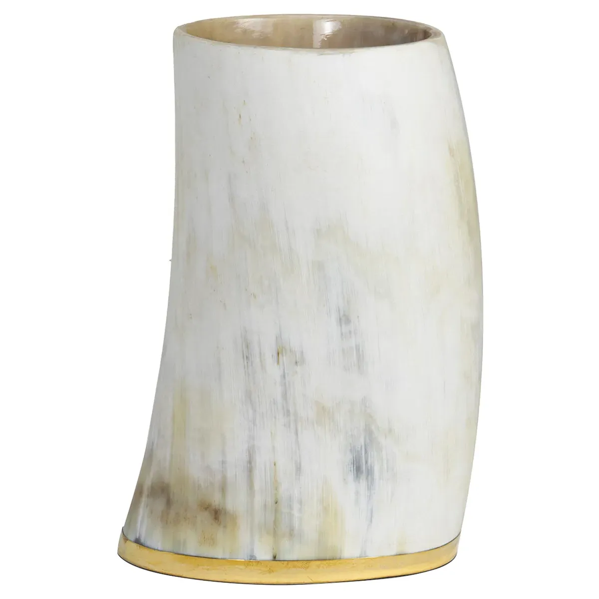 Troy Large Decorative Table Vase - Natural, Horn