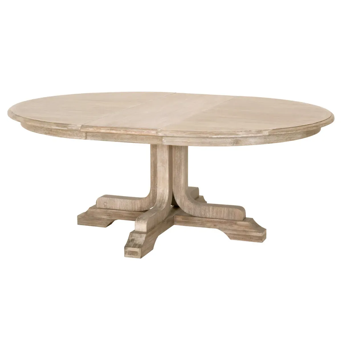 Troy Round Extendable Dining Table - Grey, Acacia