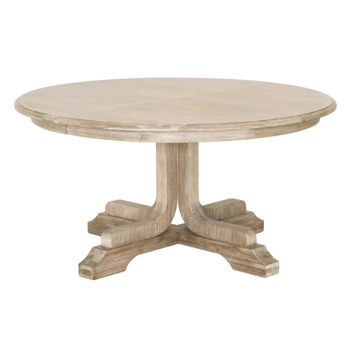 Troy Round Extendable Dining Table - Grey, Acacia