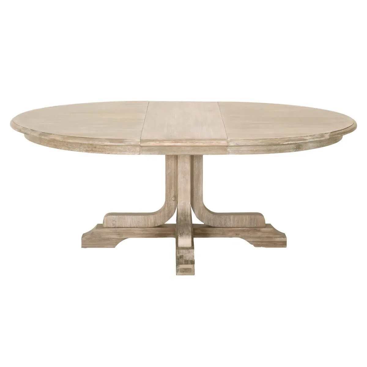 Troy Round Extendable Dining Table - Grey, Acacia image
