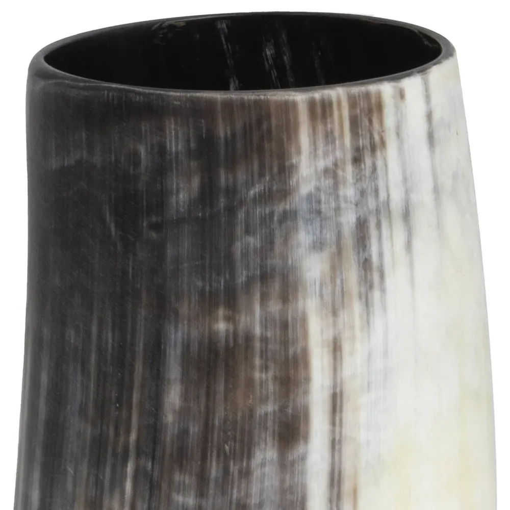Troy Small Decorative Table Vase - Natural, Horn
