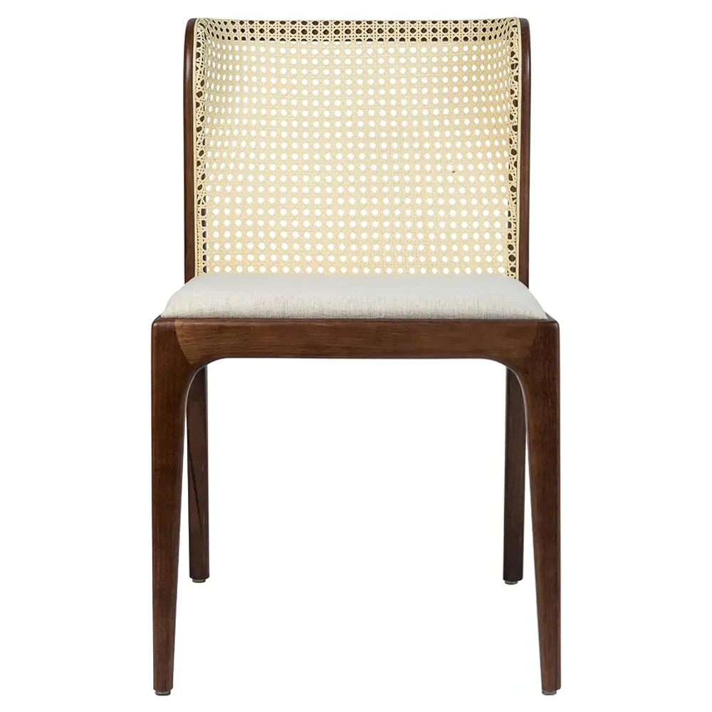 Tucker Upholstered Dining Side Chair - Cream, Cane image