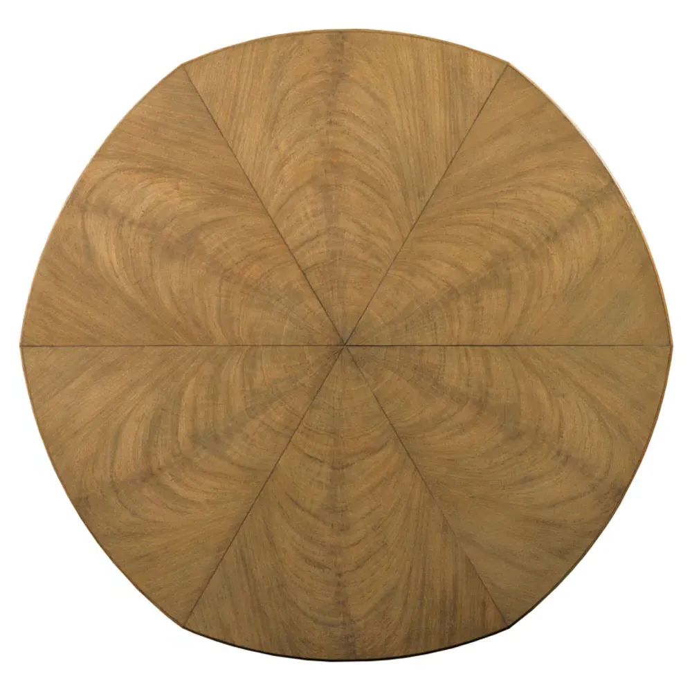 Tulip French Extendable Round Dining Table - Brown