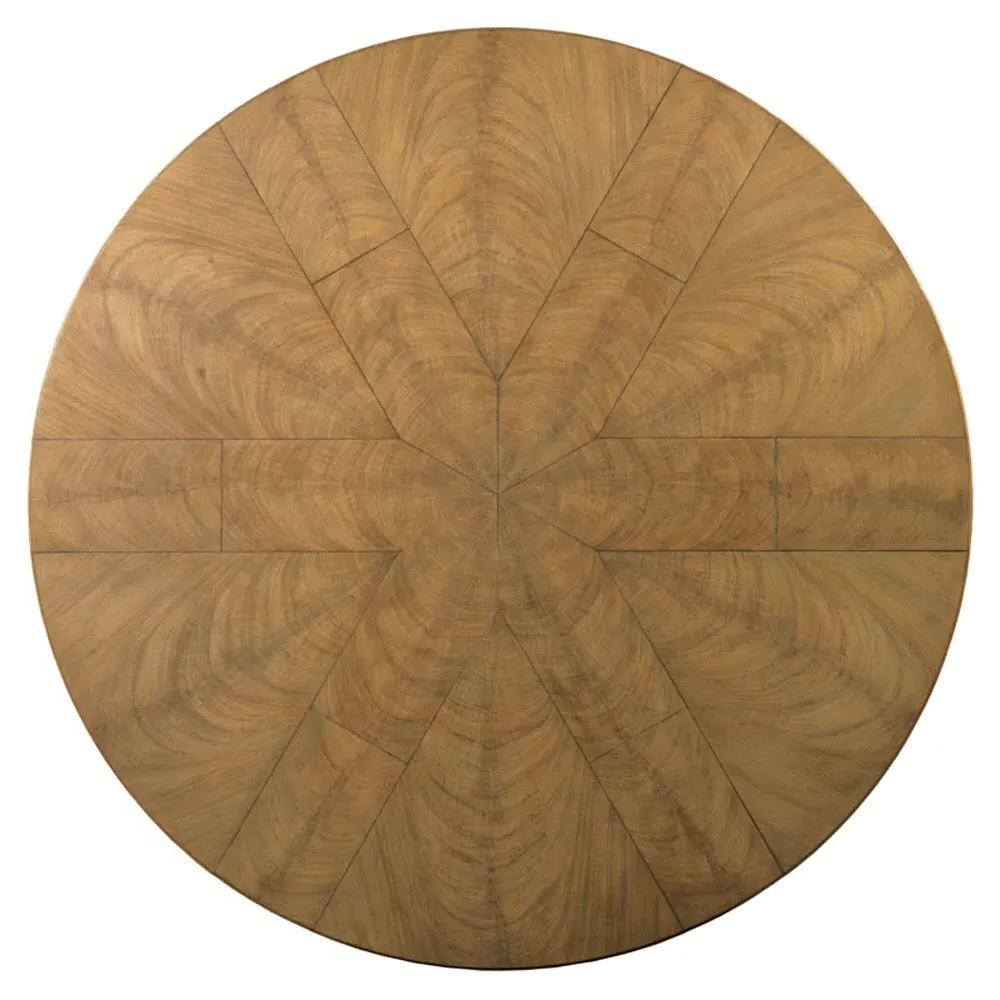 Tulip French Extendable Round Dining Table - Brown