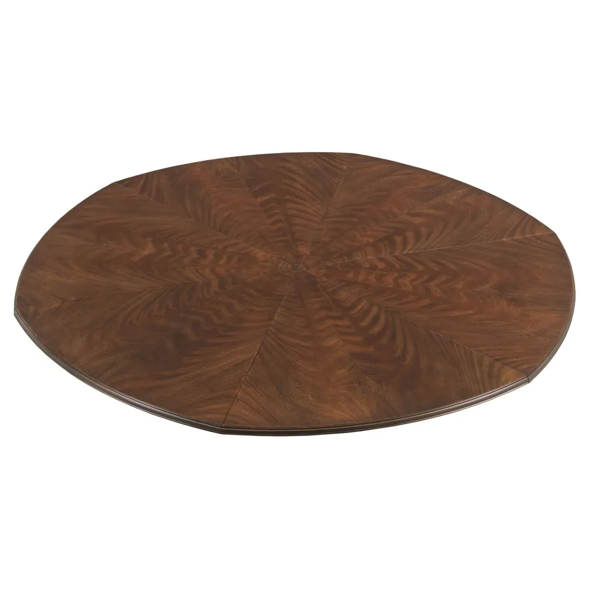 Tulip Round Extendable Jupe Dining Table - Dark Brown, Hardwood
