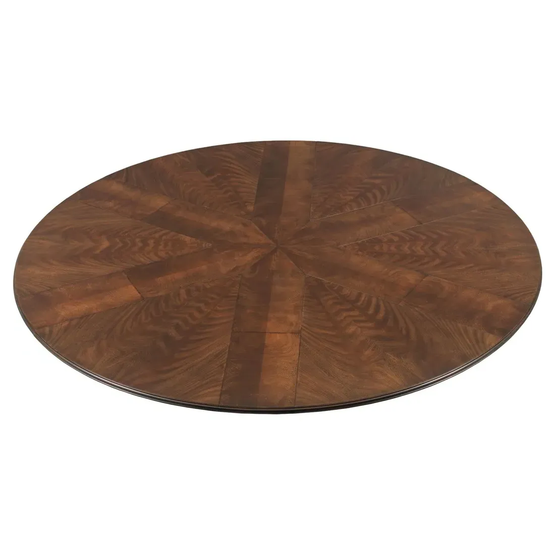 Tulip Round Extendable Jupe Dining Table - Dark Brown, Hardwood