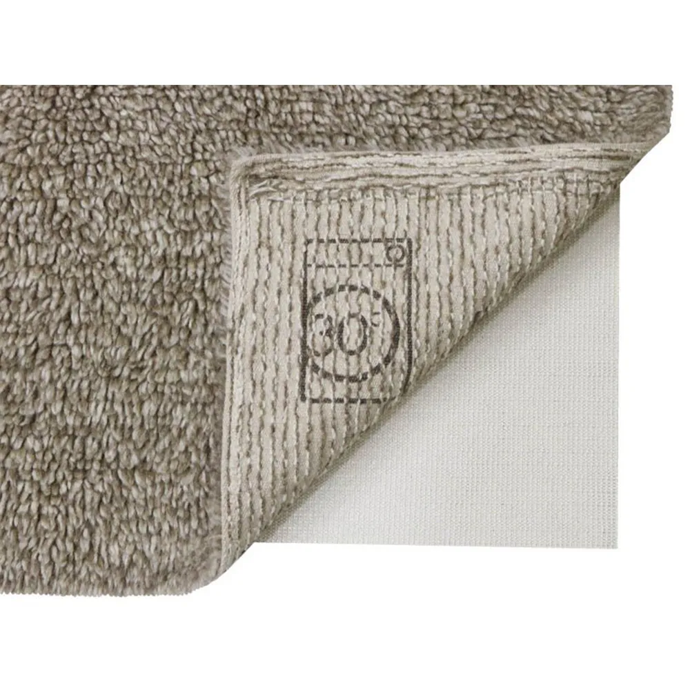 Tundra Wool Shag Washable Rug - Grey