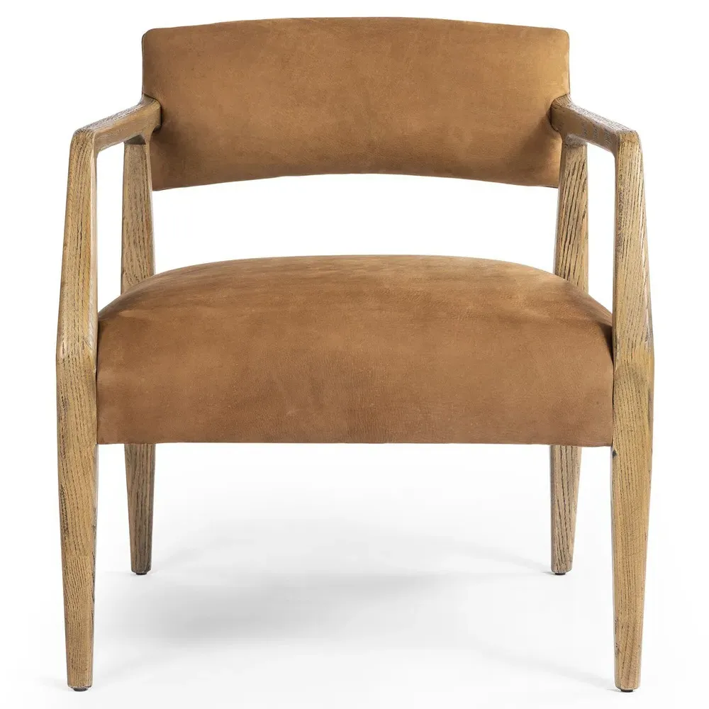 Tyler Arm Chair - Cognac, Oak