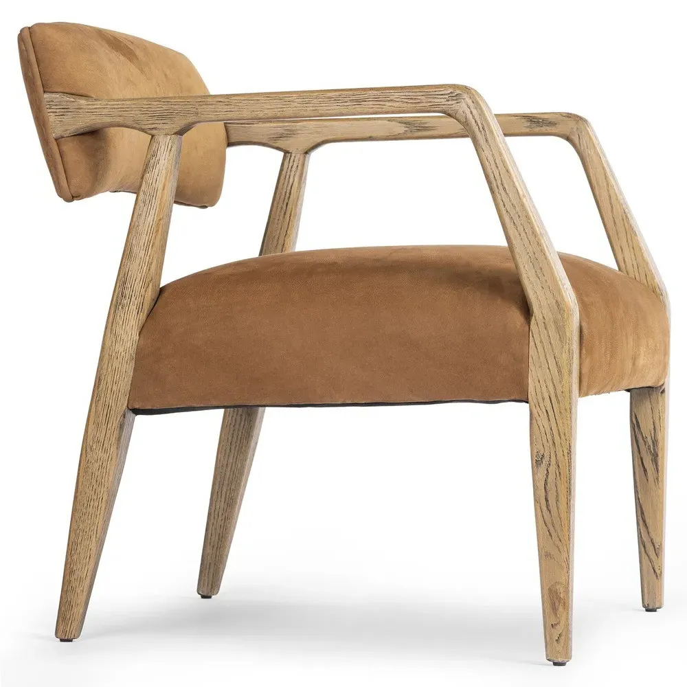 Tyler Arm Chair - Cognac, Oak