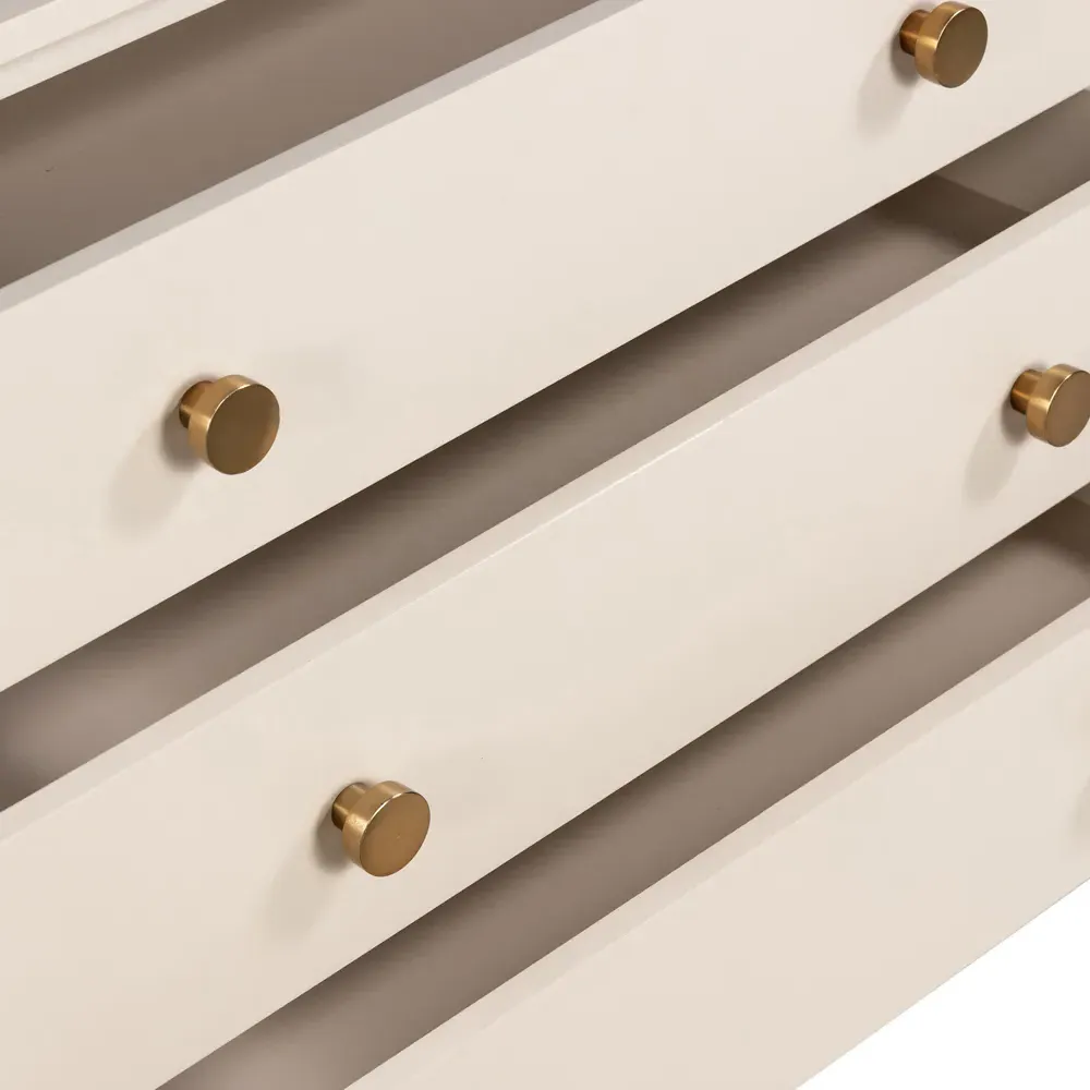 Tyra Nightstand - Cream, Engineered Hardwood