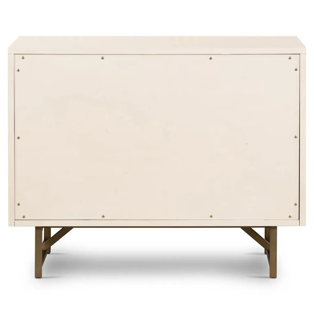 Tyra Nightstand - Cream, Engineered Hardwood