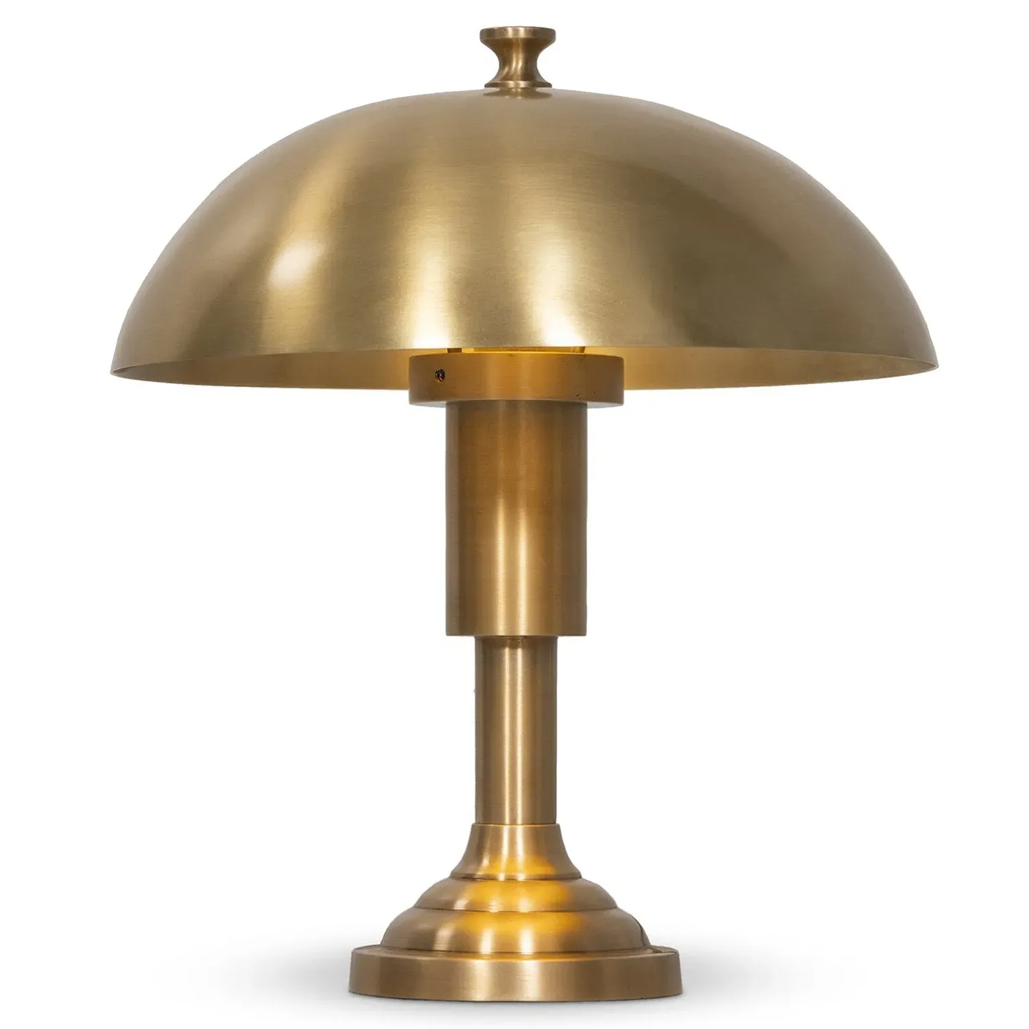 Tyronia Brass Metal Desk Lamp - Yellow-Gold