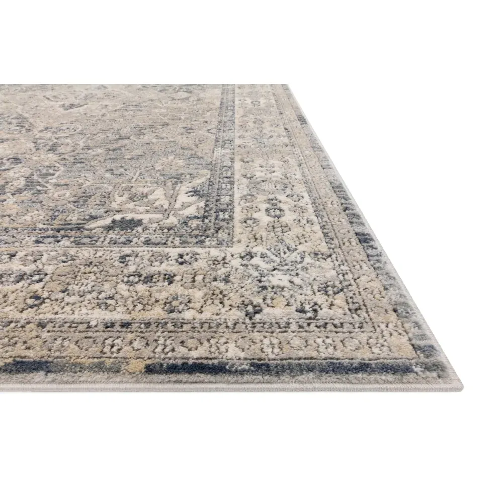Ulandra Floral Patterned Rug - Beige, Polypropylene