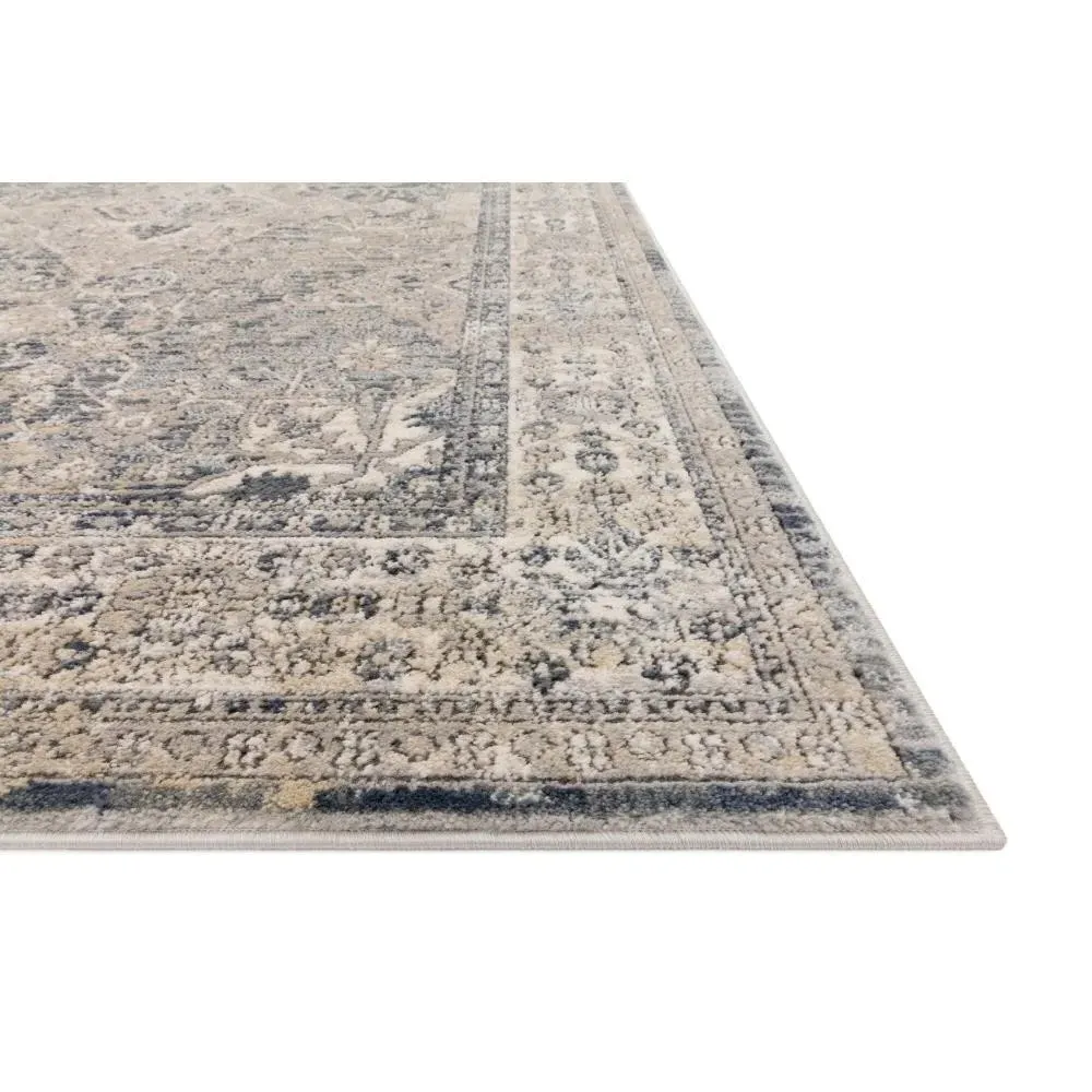 Ulandra Floral Patterned Rug - Beige, Polypropylene