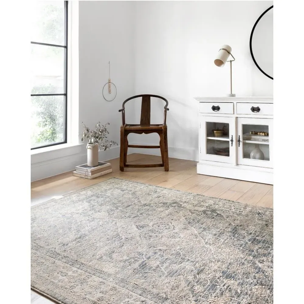Ulandra Floral Patterned Rug - Beige, Polypropylene