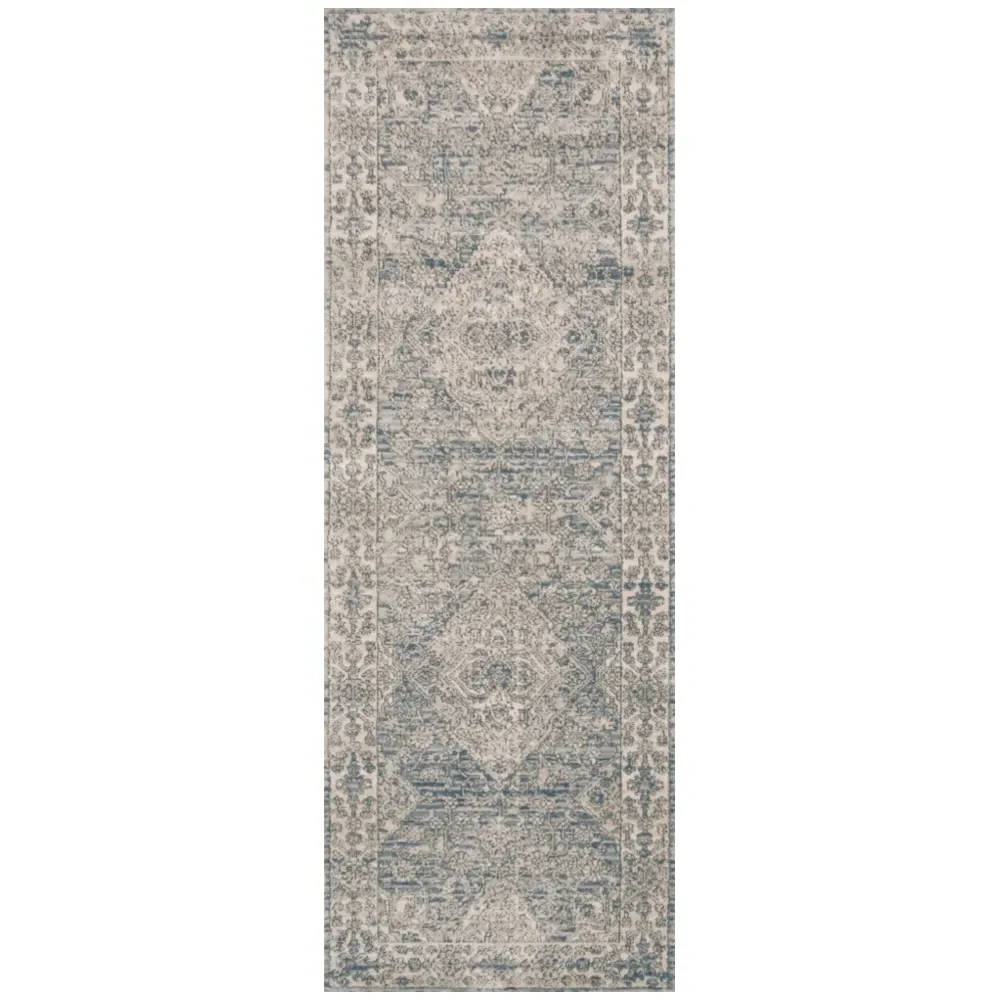 Ulandra Floral Patterned Rug - Beige, Polypropylene