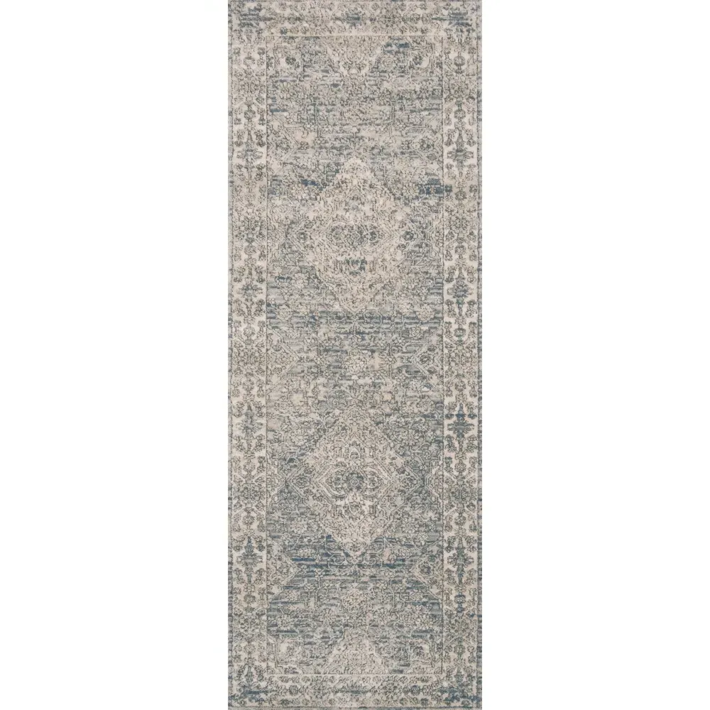 Ulandra Floral Patterned Rug Sample - Beige, Polypropylene