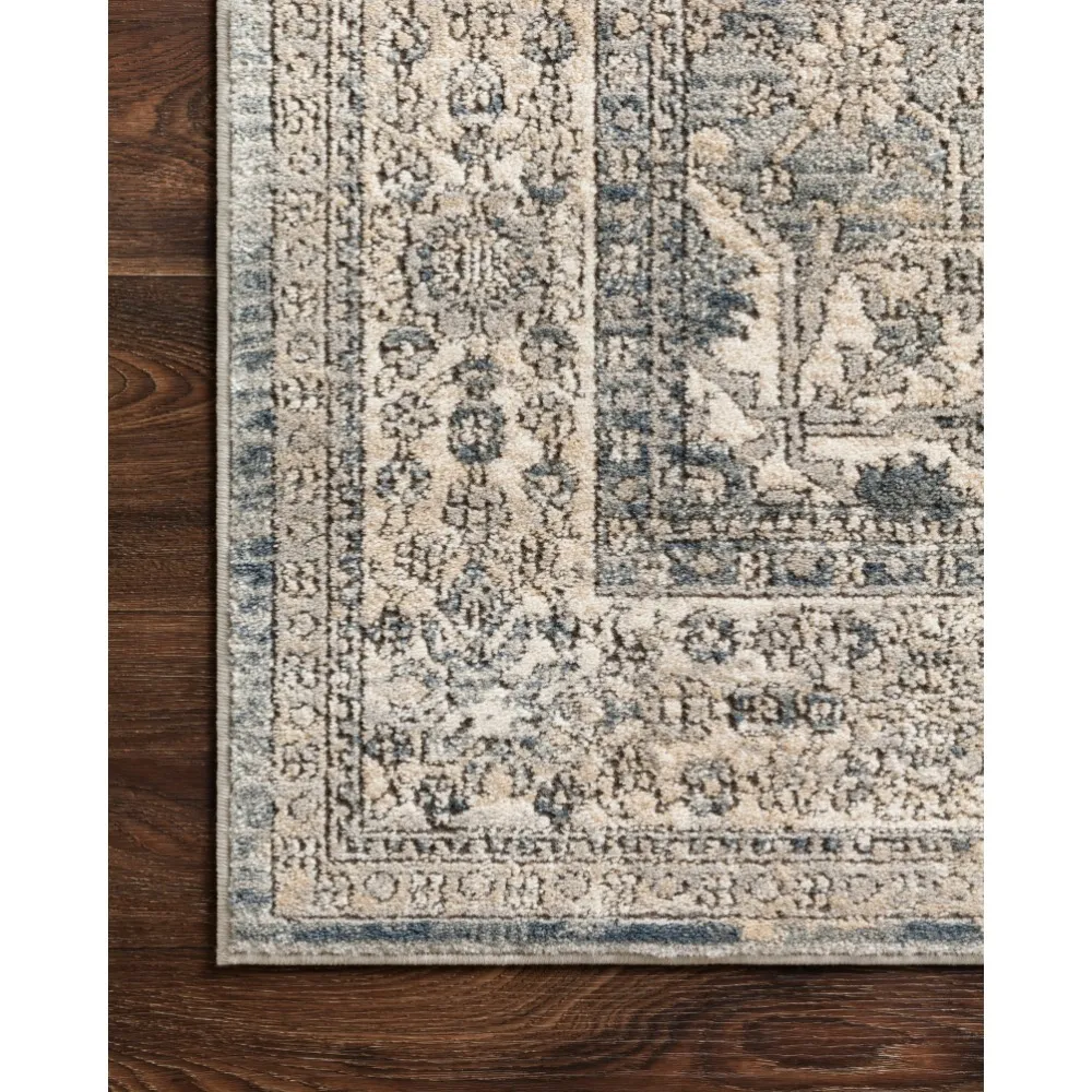 Ulandra Floral Patterned Rug Sample - Beige, Polypropylene