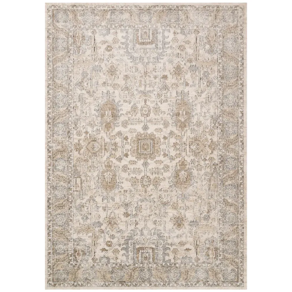 Ulandra Patterned Rug - Beige