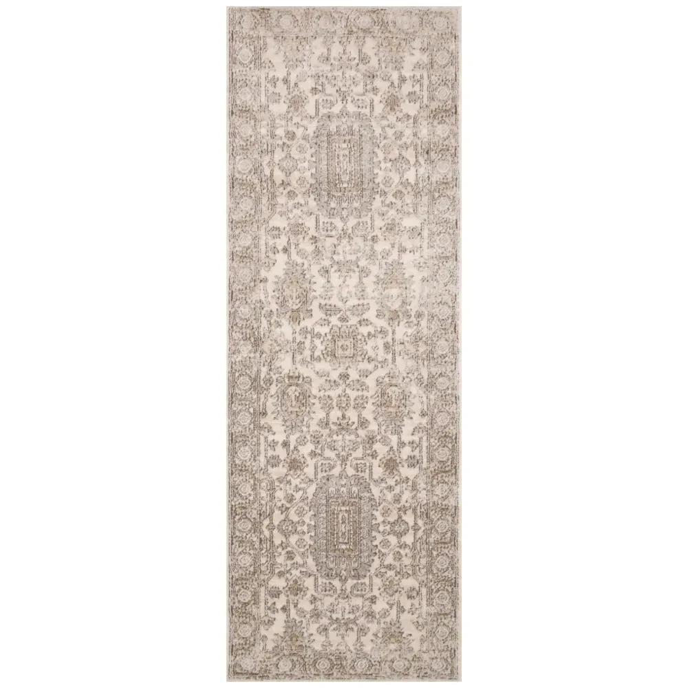 Ulandra Patterned Rug - Beige, Polypropylene