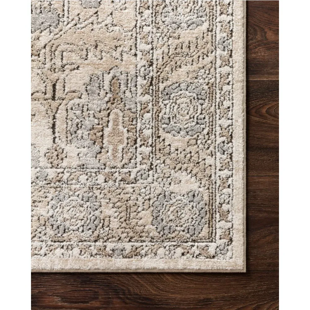 Ulandra Patterned Rug - Beige, Polypropylene