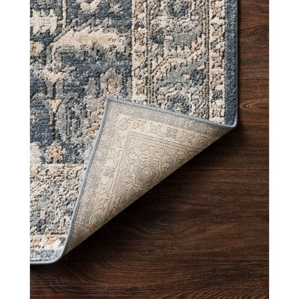 Ulandra Patterned Rug - Blue, Polypropylene