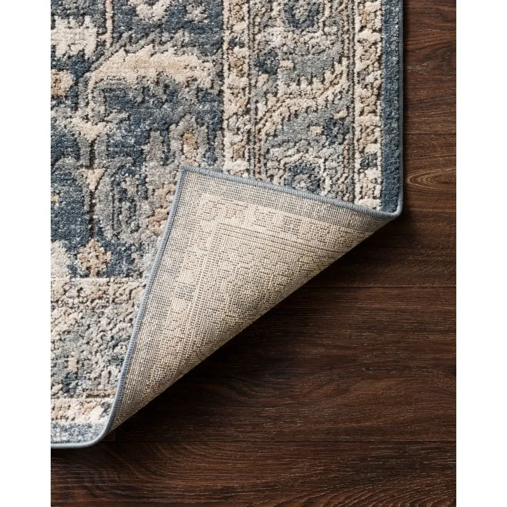 Ulandra Patterned Rug - Blue, Polypropylene