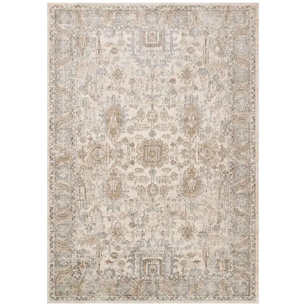 Ulandra Patterned Rug Sample - Beige image
