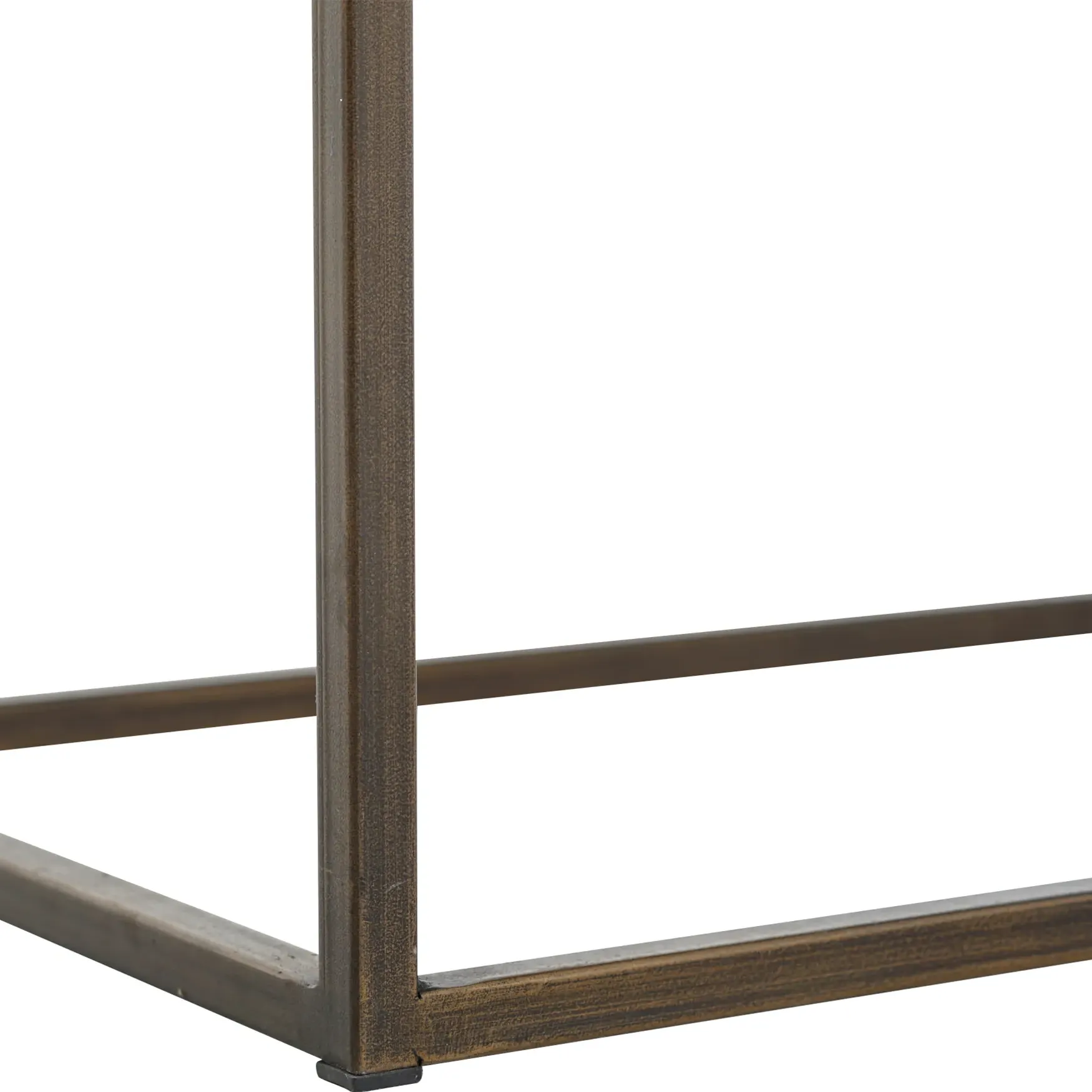 Ulysses Industrial Lodge Tufted Bench - Dark Brown, Leather