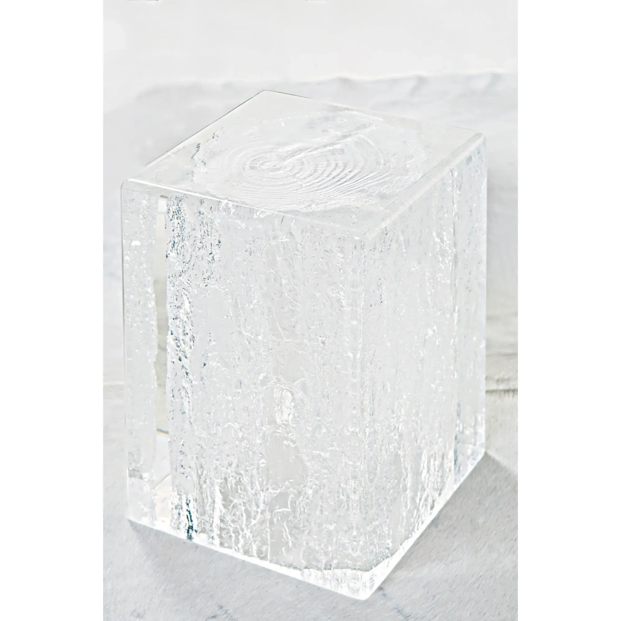 Uma Outdoor Side Table - Clear, Acrylic