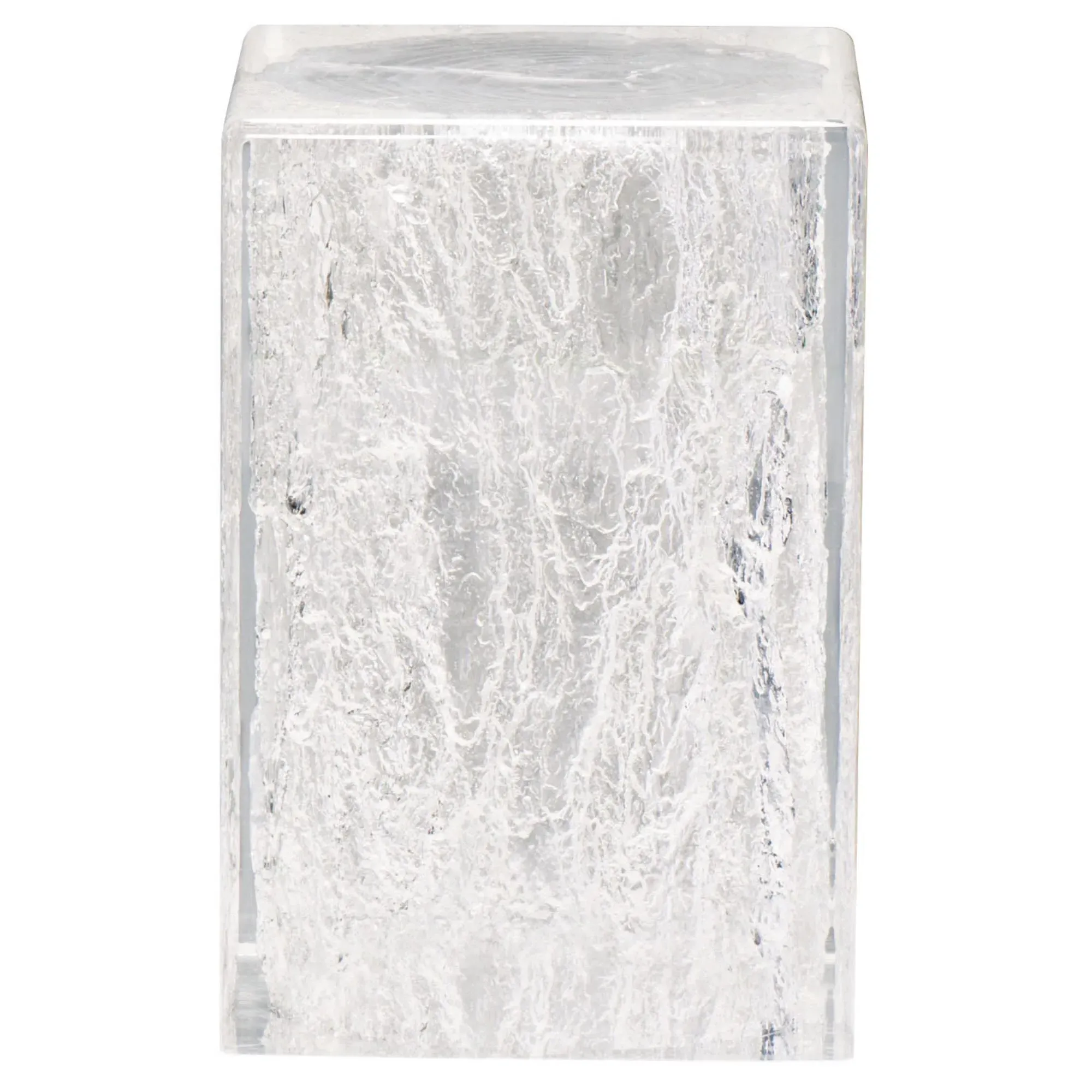 Uma Outdoor Side Table - Clear, Acrylic image