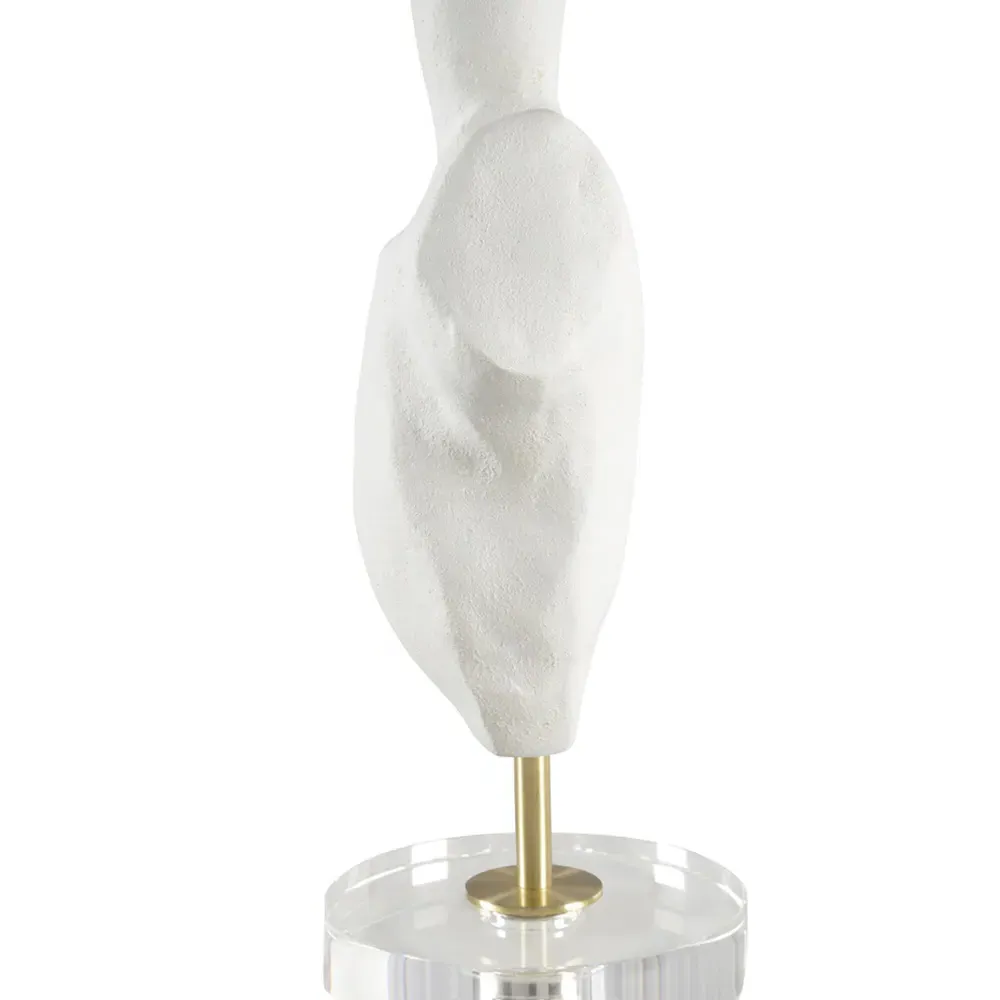 Ura Decorative Sculpture - White, Composite