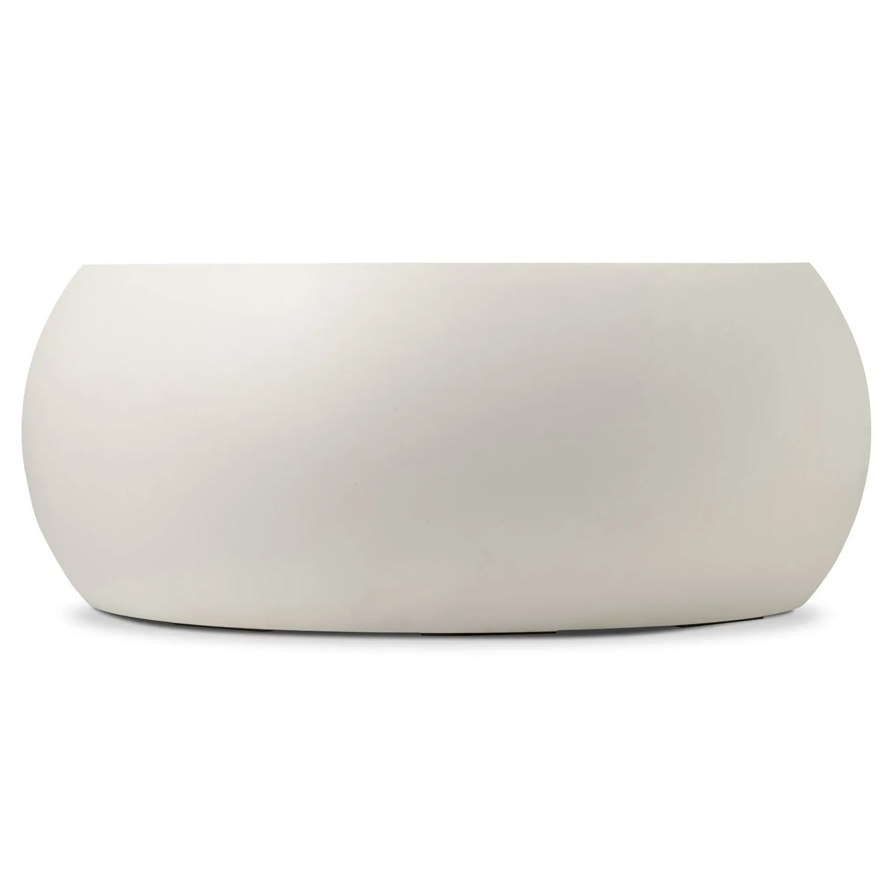 Uriel Round Outdoor Coffee Table - Cream, Concrete