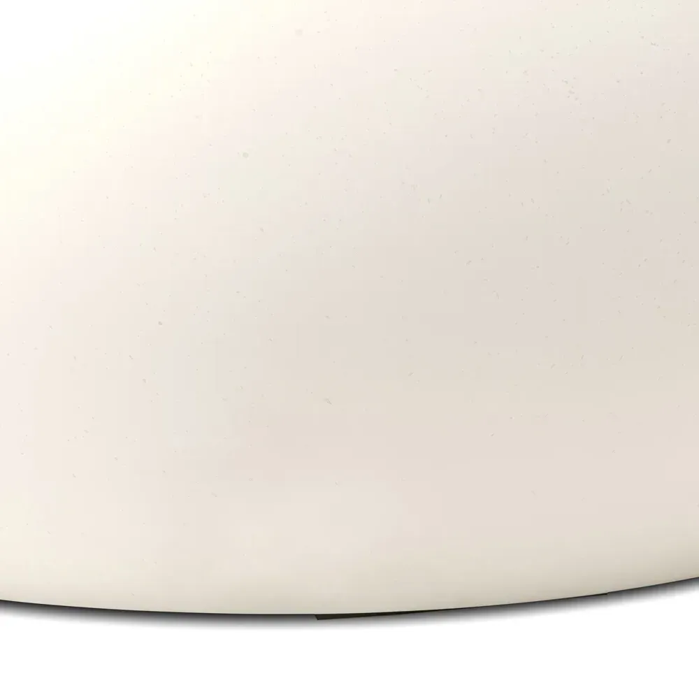 Uriel Round Outdoor Coffee Table - Cream, Concrete
