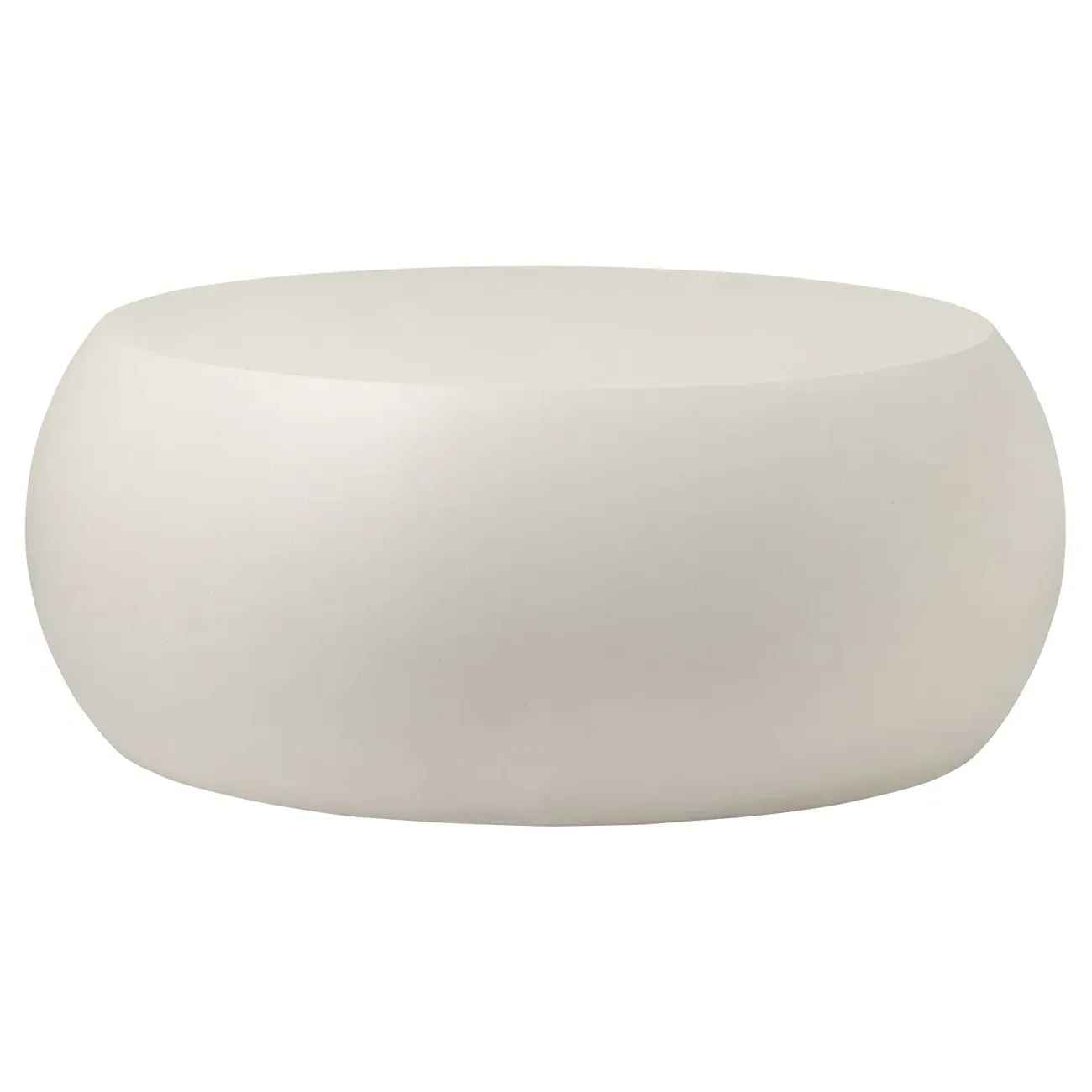 Uriel Round Outdoor Coffee Table - Cream, Concrete