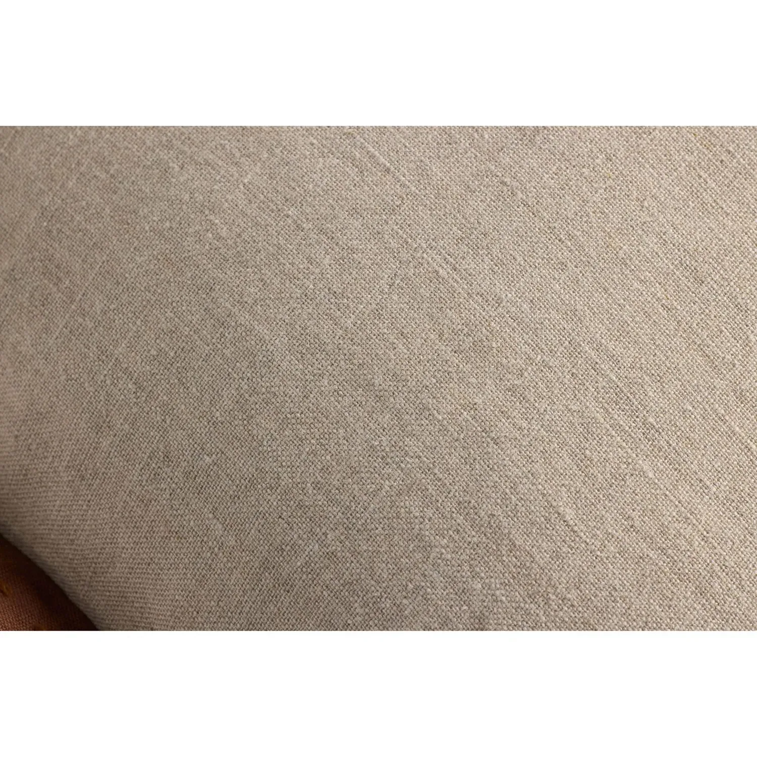 Valdis Flange Throw Pillow - Brown, Cotton