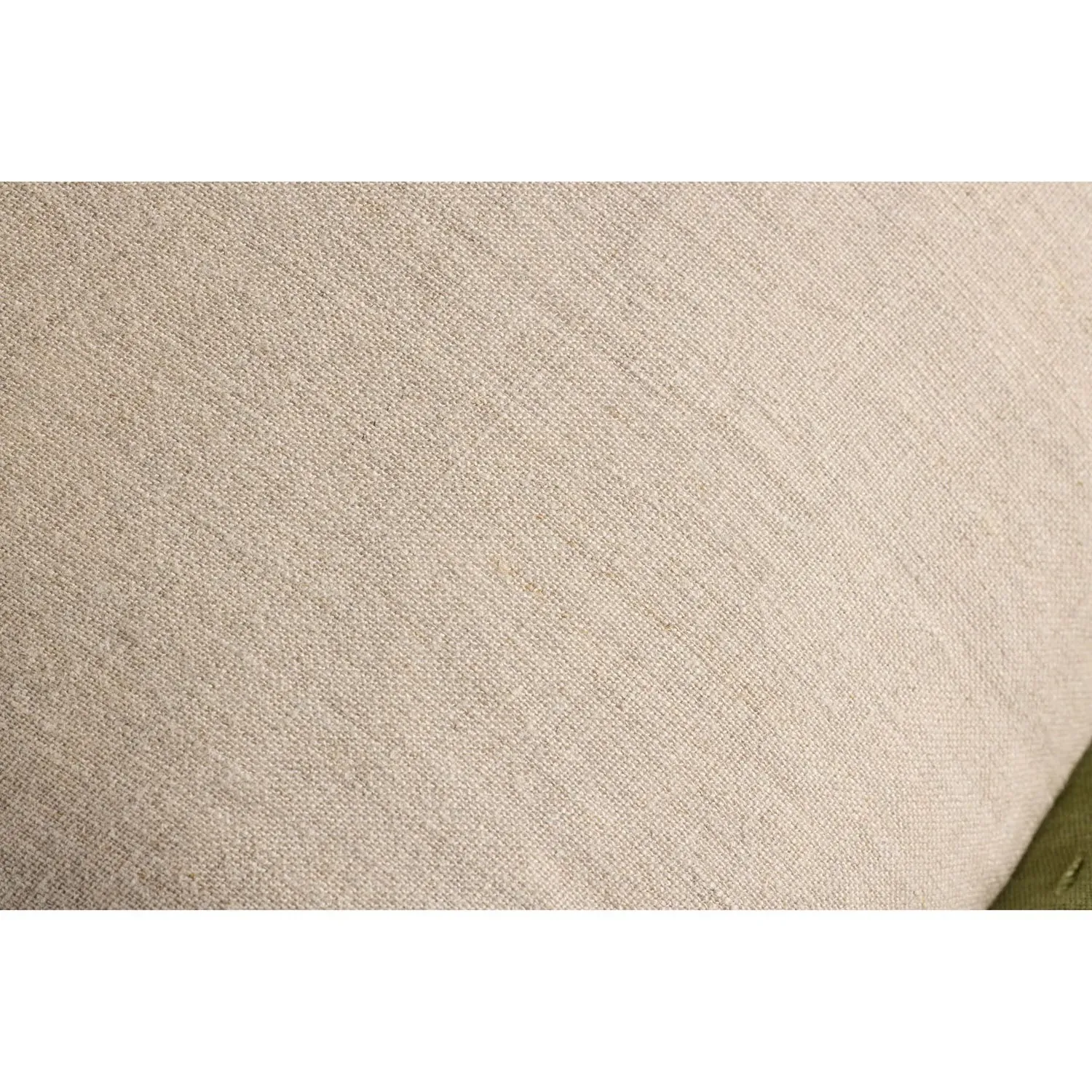 Valdis Flange Throw Pillow - Green, Cotton