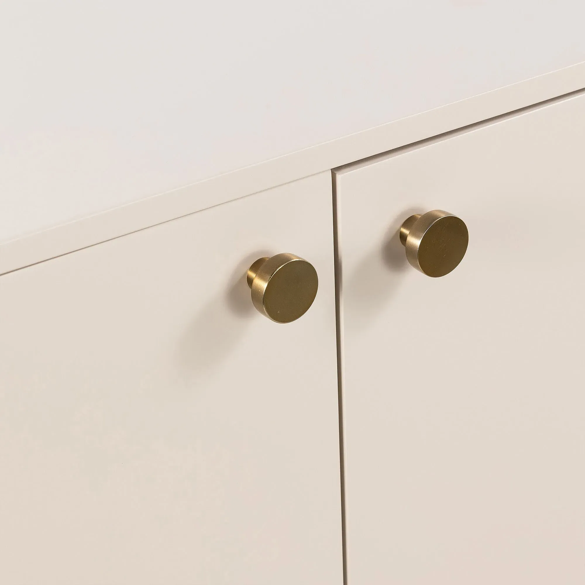 Valdo 4 Door Sideboard - Beige, Hardwood