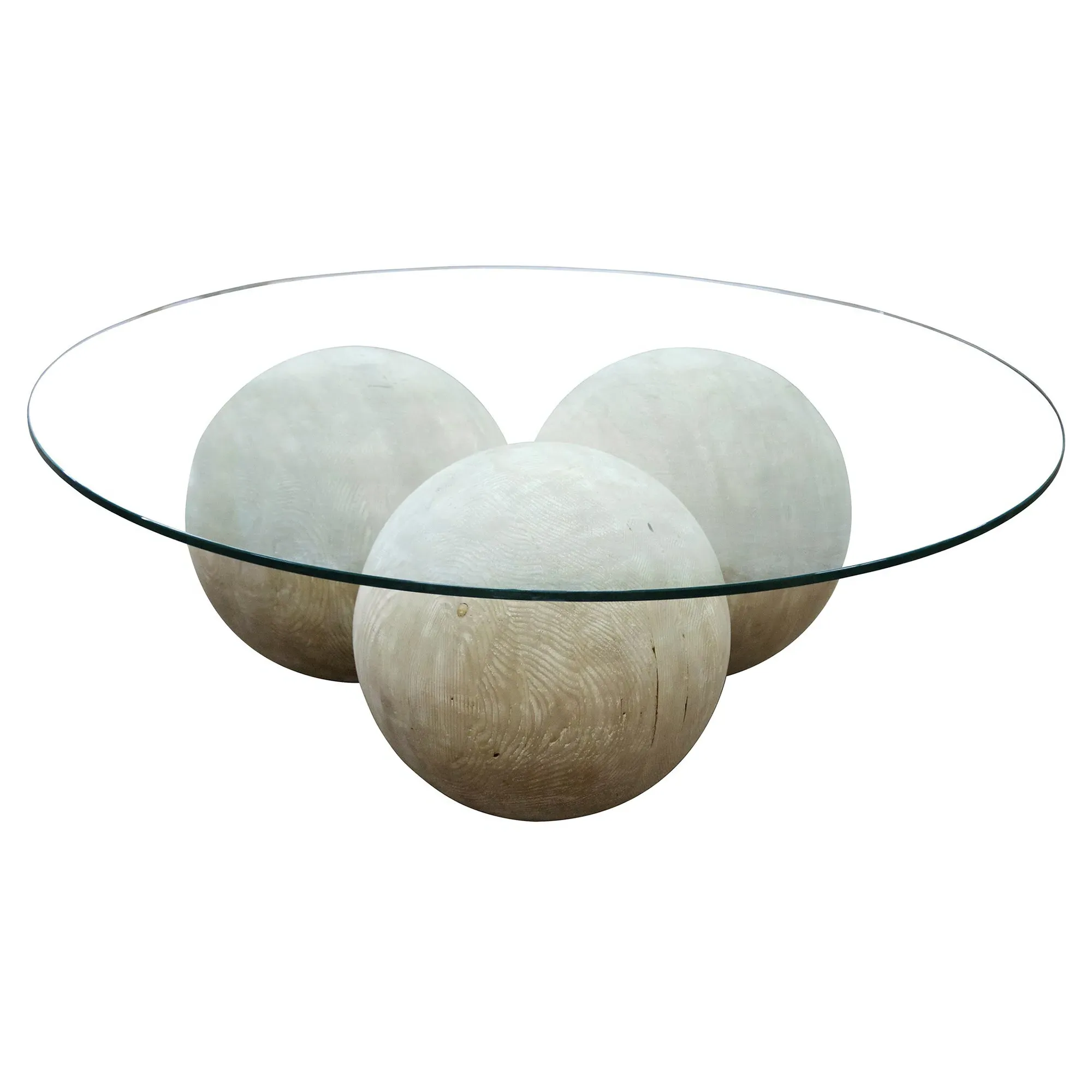 Vale Round Coffee Table - Brown, Glass image