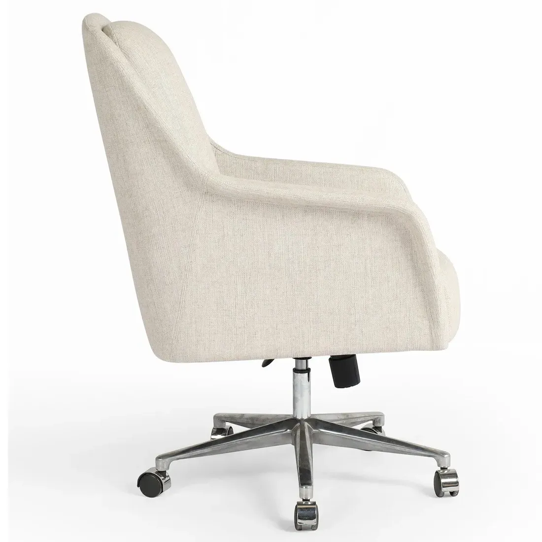 Valena Office Chair - Off White, Aluminum
