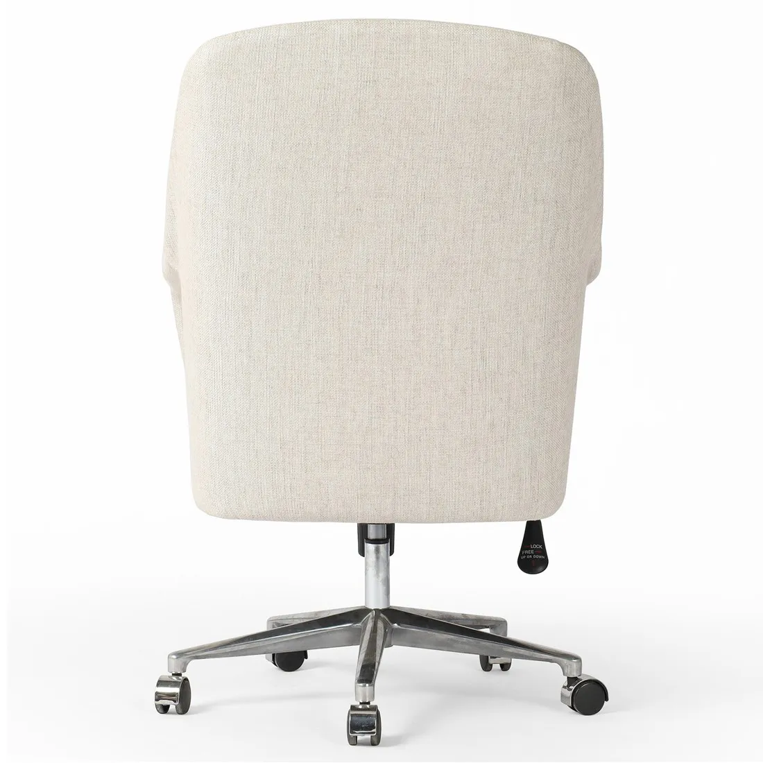 Valena Office Chair - Off White, Aluminum