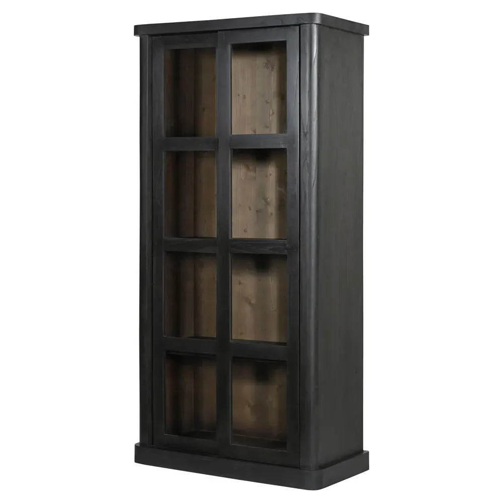Valerie Display Case - Black, Wood