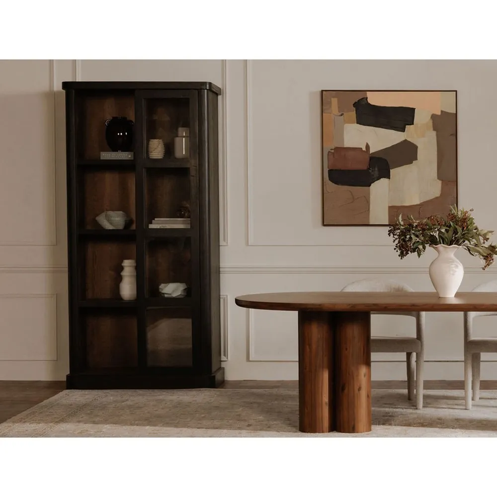 Valerie Display Case - Black, Wood