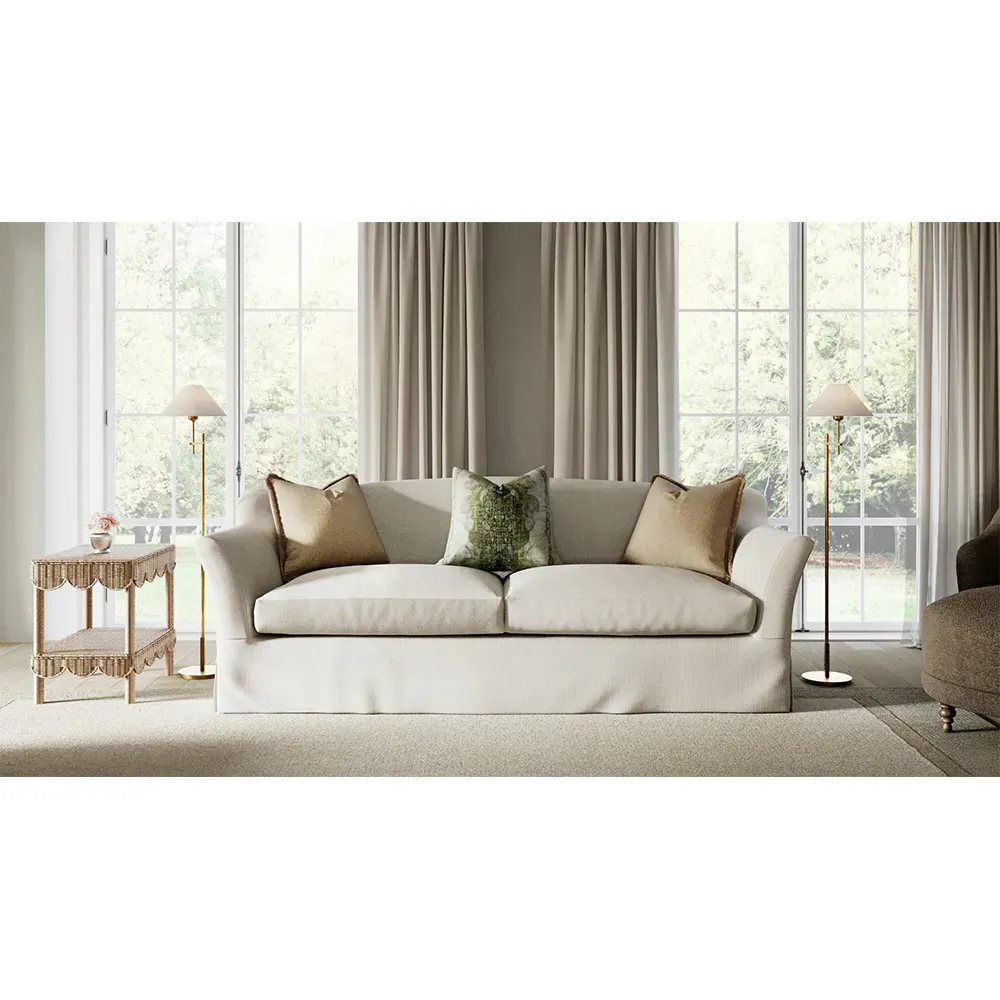 Valerie Rectangular Side Table - Natural, Rattan