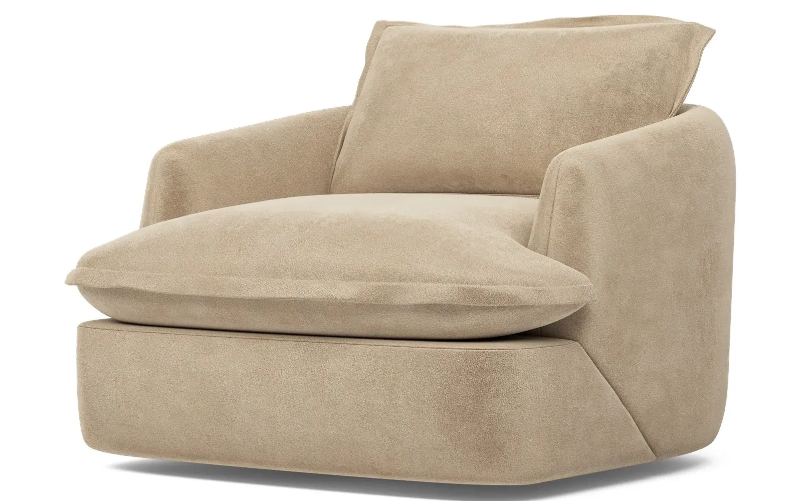 Valery Chair - Champagne, Performance Velvet