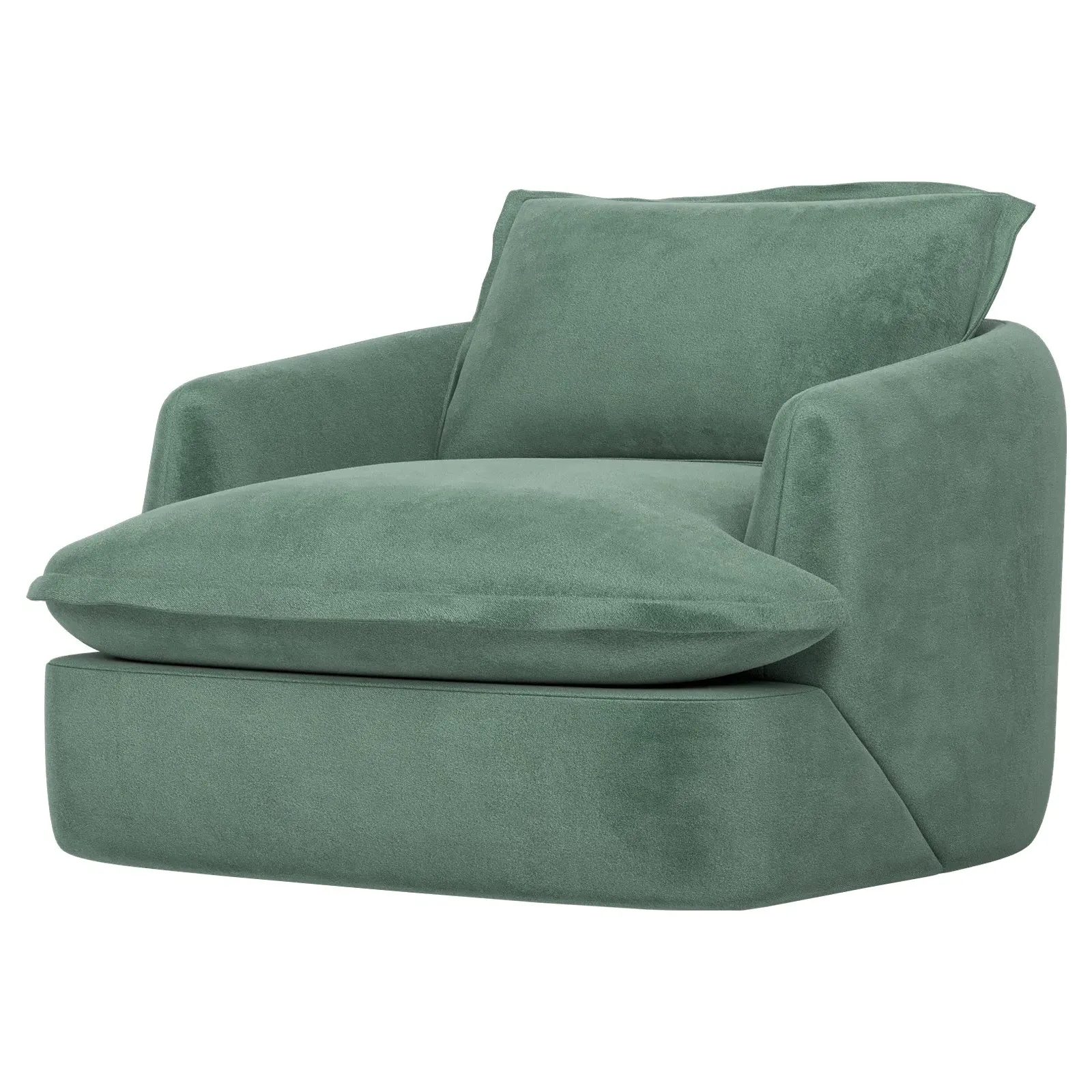Valery Chair - Stone Pine, Performance Velvet