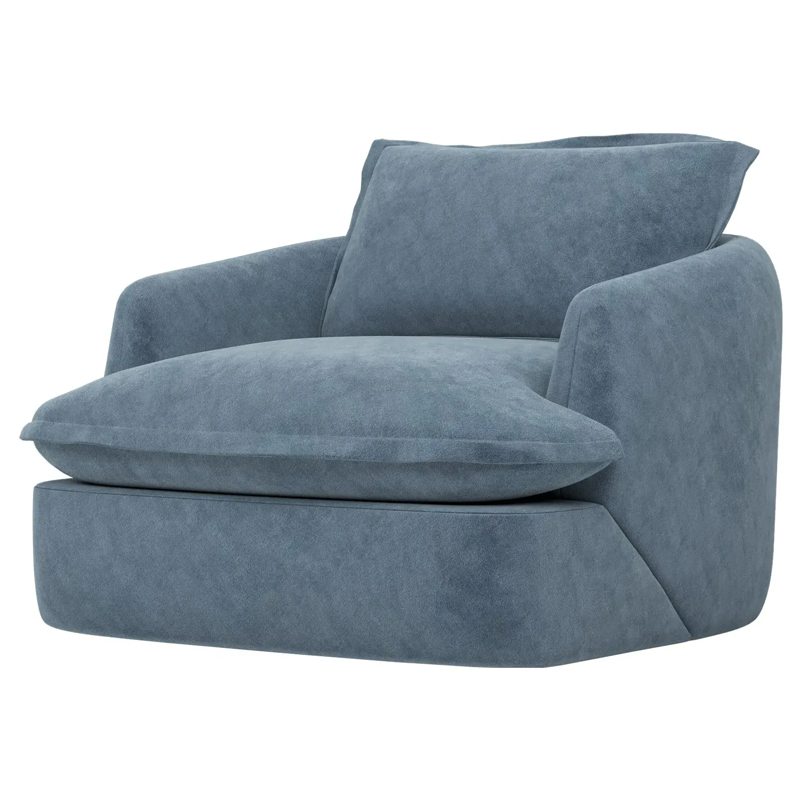 Valery Chair - Twilight Blue, Performance Velvet